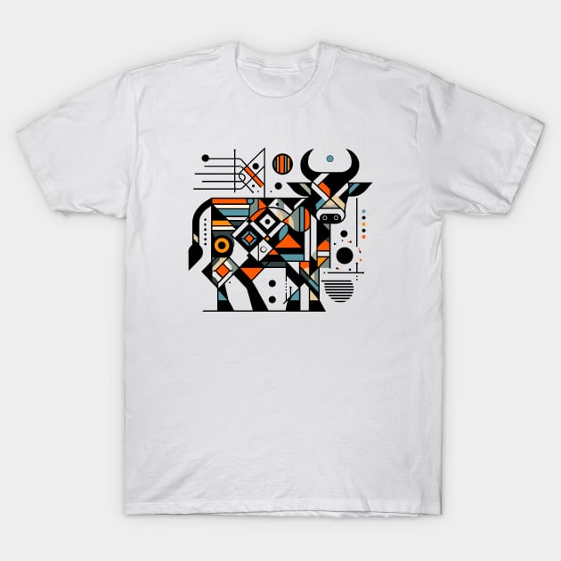 Abstract Animal Cow 3 T-Shirt by sapphire seaside studio